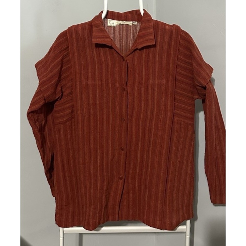 Matthew Lombardi Wool Blend Made In Italy Blouse Vintage Petite Measurements